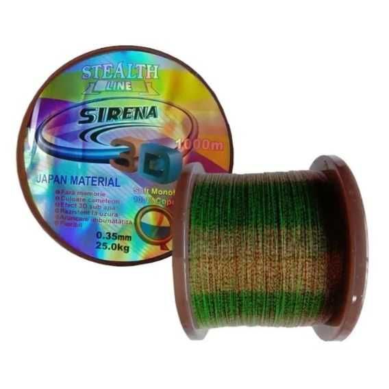 Fir monofilament SIRENA STEALTH 3D 1000 m - 0.25 mm - 15 kg