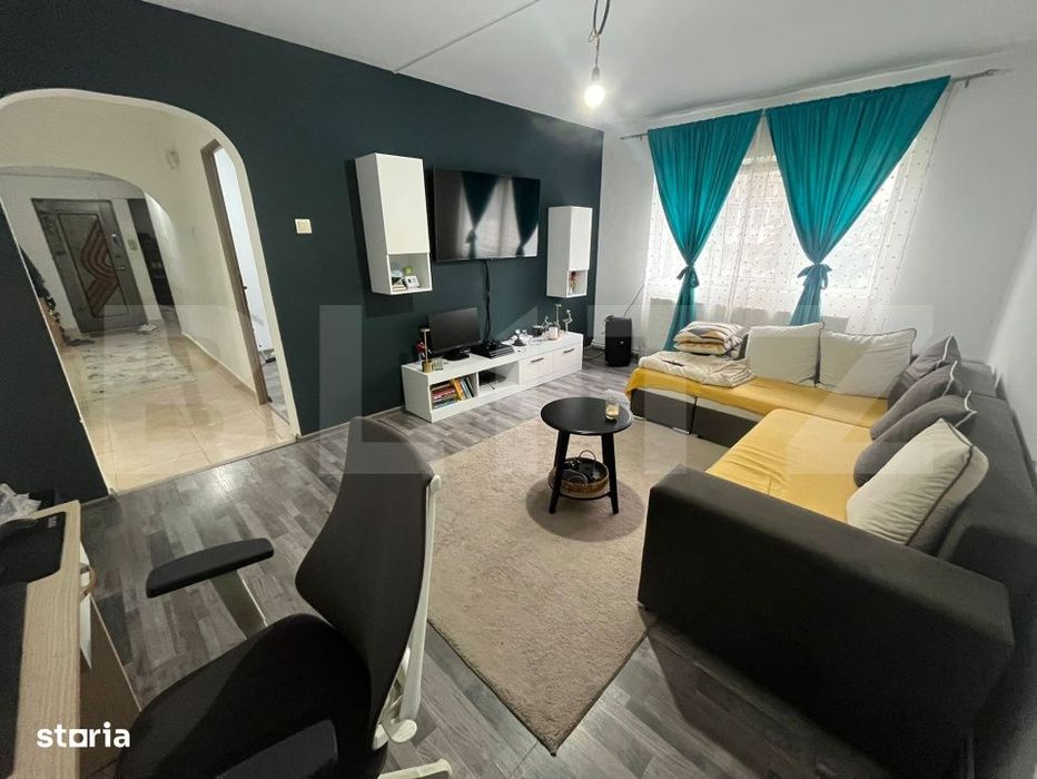 Apartament de 4 camere, 86 mp utili, parter – Gaesti, complet finisa