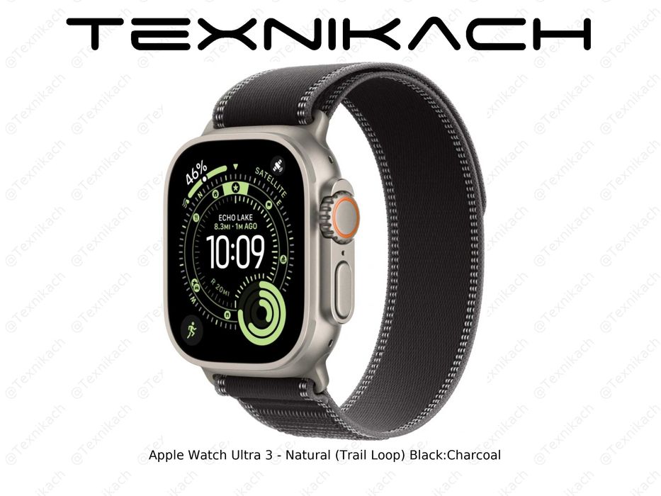 Новый • Apple Watch Ultra 3 - Black (Trail Loop)  • Доставка