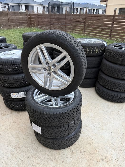 Jante aliaj 17” + cauciucuri iarnă 205/55 R17 Dunlop Winter Sport 5
