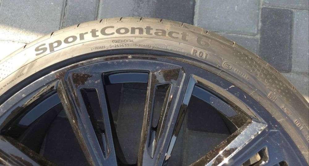 Jante Q8 RSQ8 R21 Originale Audi Sport Noi Continental de vara dot2025