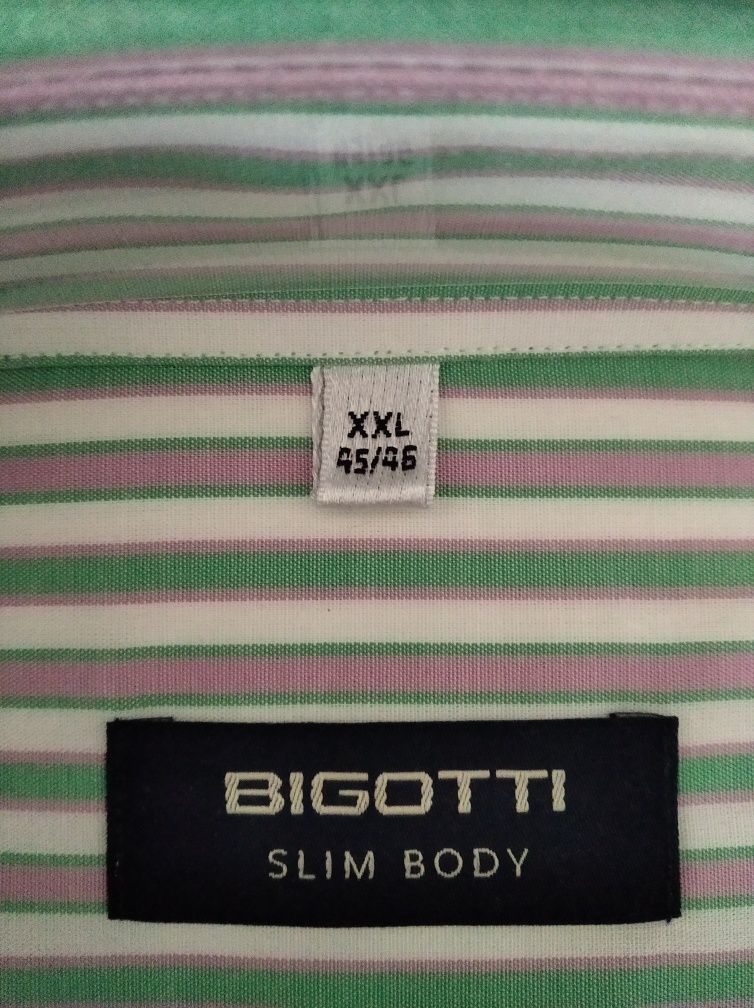 NOU Camasa Bigotti XXL 45/46 cutie cadou noua