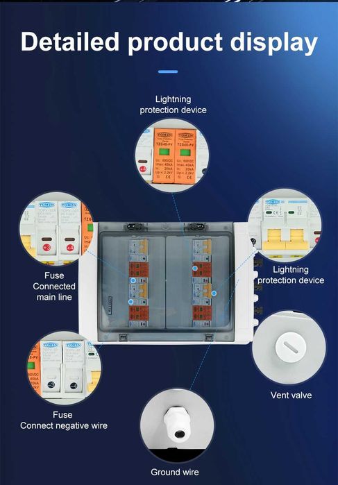 Комбинирано табло за фотоволтаик IP65 24P PV 600V / 1000V