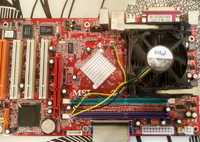 Материнская плата c процессором MSI DDR1