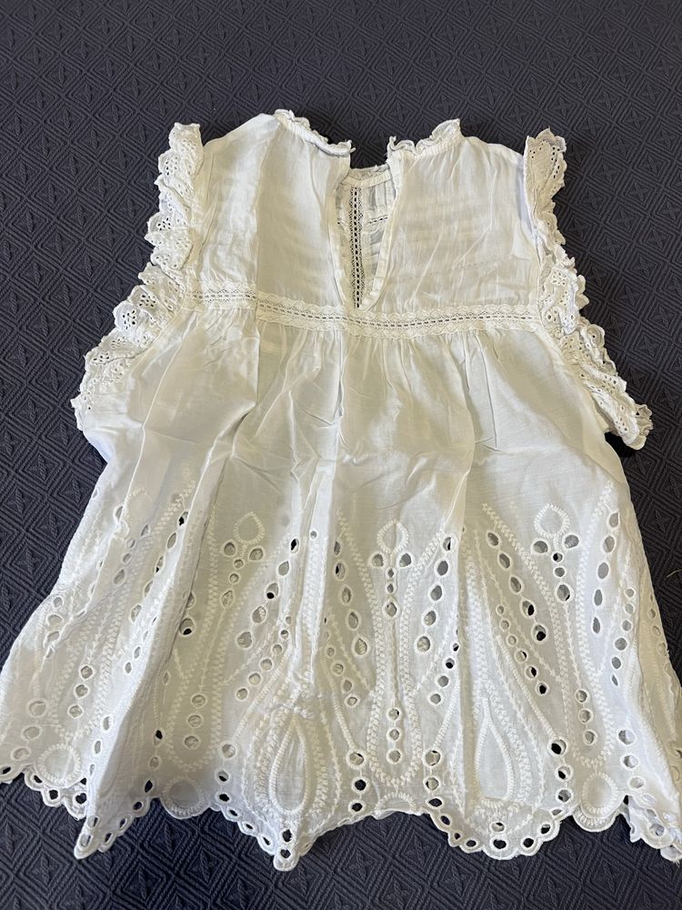 Потник Zara с английска бродерия