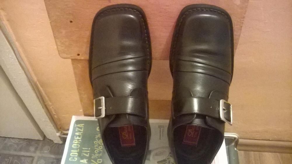 pantofi piele negrii Denis ca noi