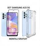 Set Husa AntiSoc + Folie Sticla Samsung A33 A34 A35