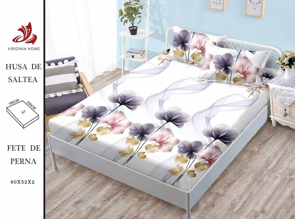 Set lenjerie cu husa de saltea PREMIUM