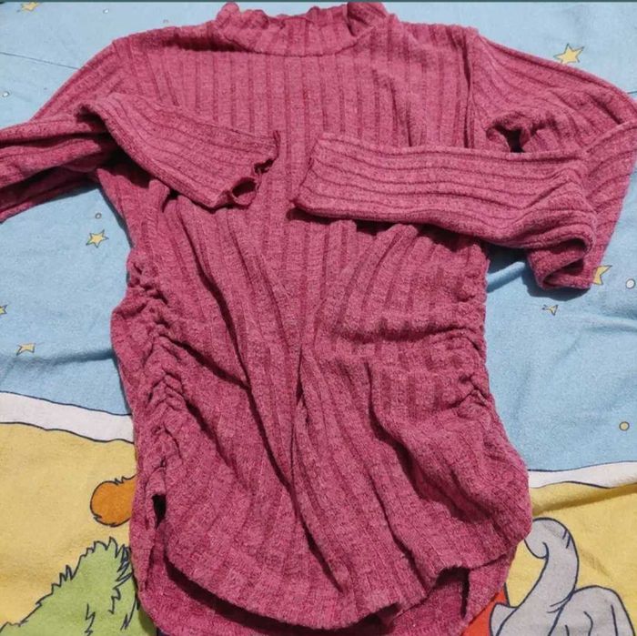 Maleta casual fucsia tricot