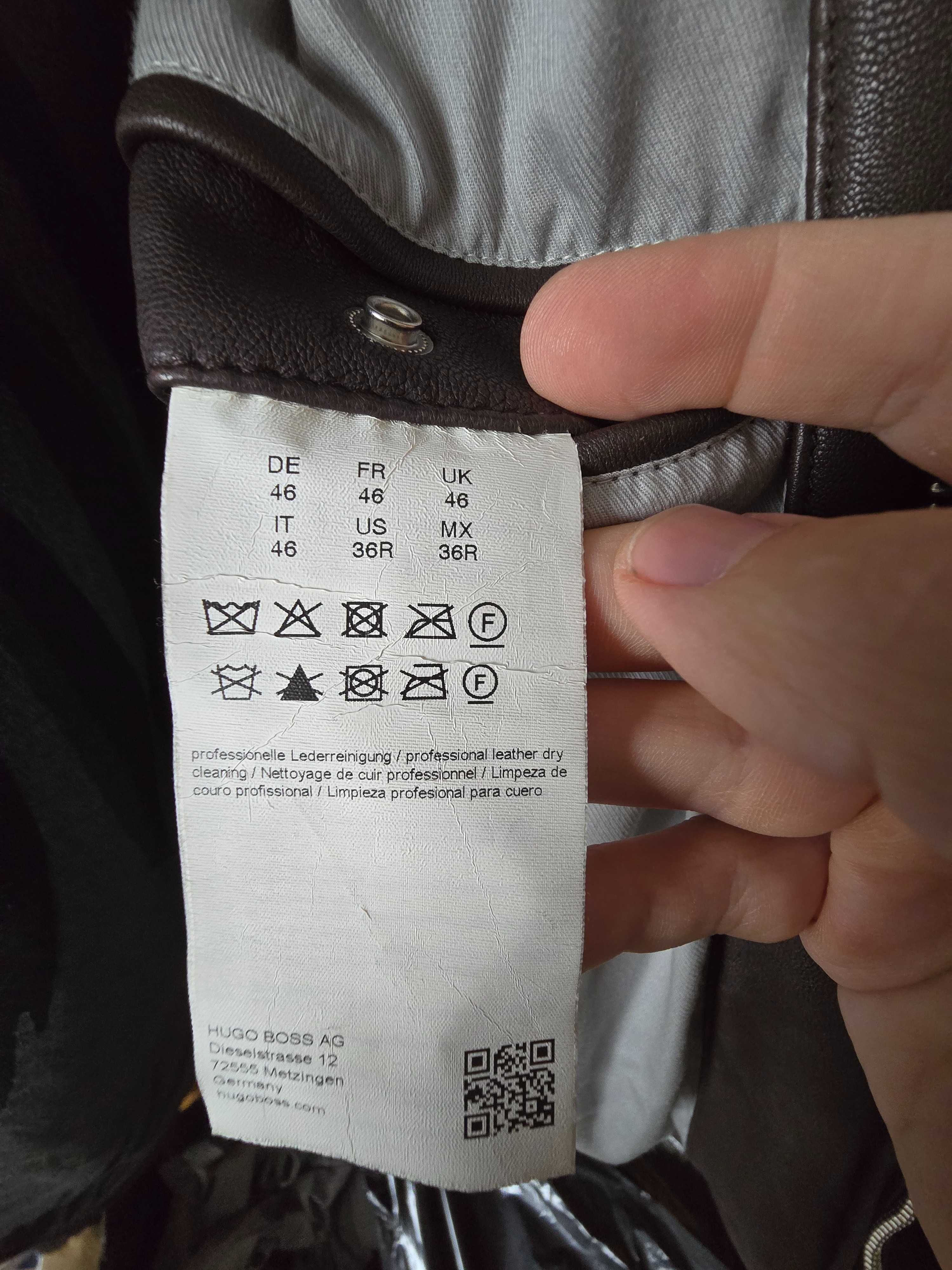 Мъжко кожено яке Hugo Boss Jordon1