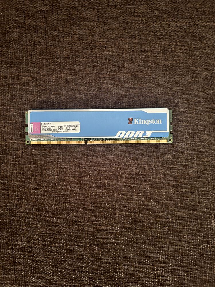 Memorie Kingston HyperX blu 4GB, DDR3, 1600MHz, CL9, 1.65V,doua bucati