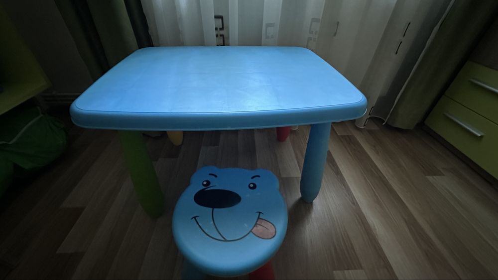 Masuta si scaun plastic pentru copii