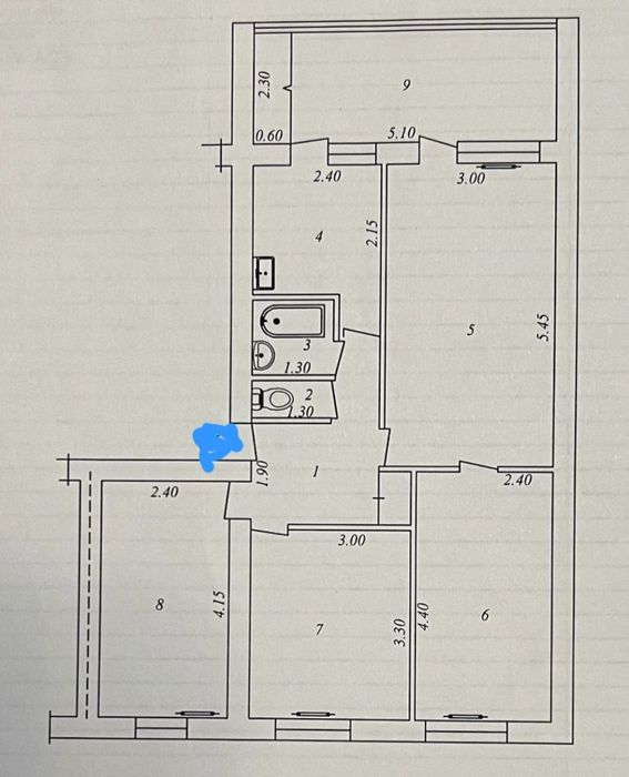 Продаётся 4/1/5 квартира БУЗ-2 Экобазар
