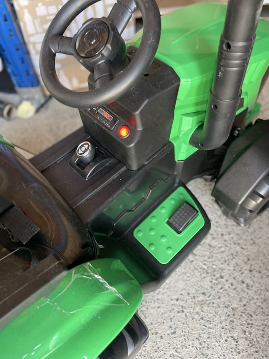 Tractor electric copii Nichiduta Track Green 90W cu telecomanda  12V