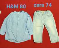 Camasa H&M 80 blugi Zara 74