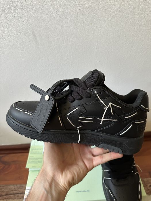 OFF-White Out Of Office Low Sartorial Stitching Black