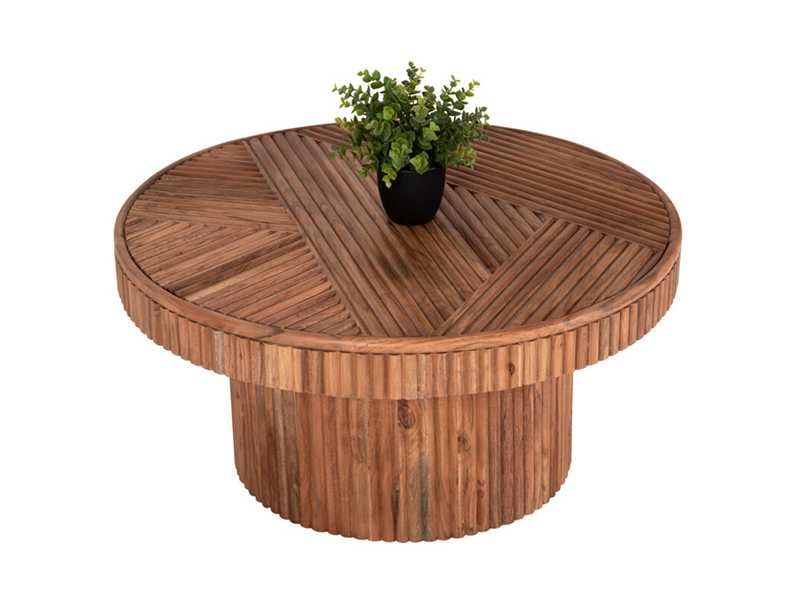 Маса, RANNE HM9694, Натурален, Дърво, 80х38см.