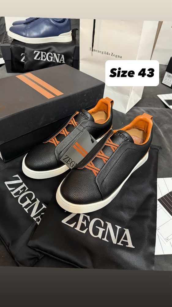 Pantofi Zegna Ermenegildo- piele naturala/premium/marime 44