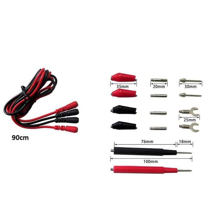 Set cabluri clesti crocodil sonde multimetru 16 accesorii
