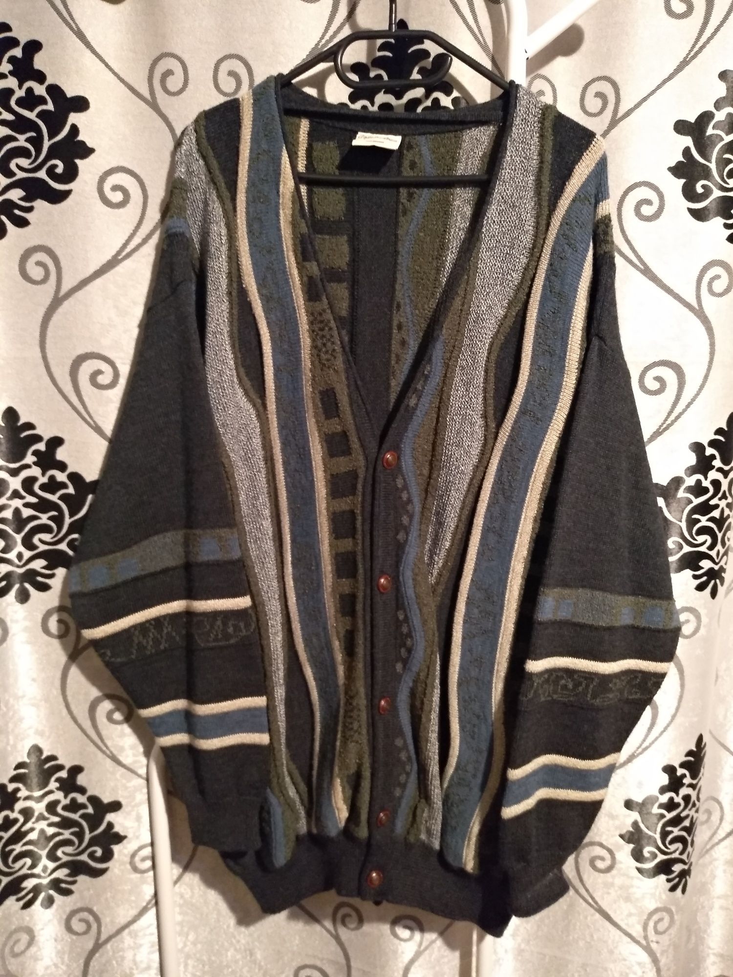 Vintage Angelo Litrico coogi style cardigan XXL