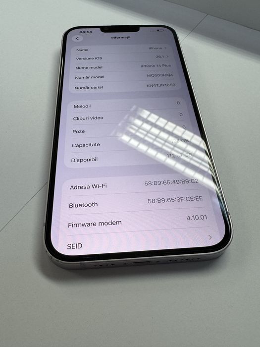 Iphone 14 Plus - Mov / 128 GB / Baterie 95 % / Liber De Retea