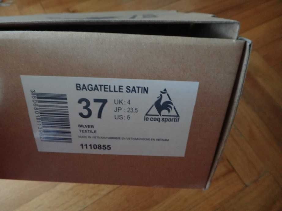 Оригинални сиви маратонки Le Coq Sportif 36 номер Bagatelle Satin Silv