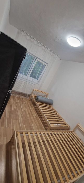 Vand pat IKEA model NEIDEN, lemn masiv pin, 90x200 cm