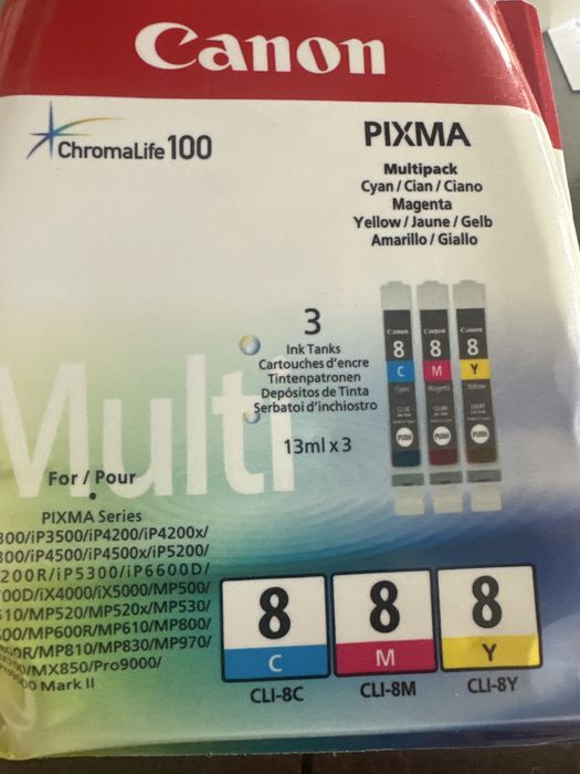 Canon pixuma 8 c m y