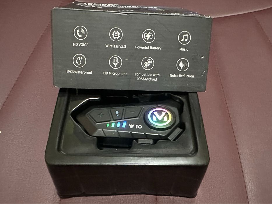 Чисто нов интерком/слушалка за моторна каска Y10