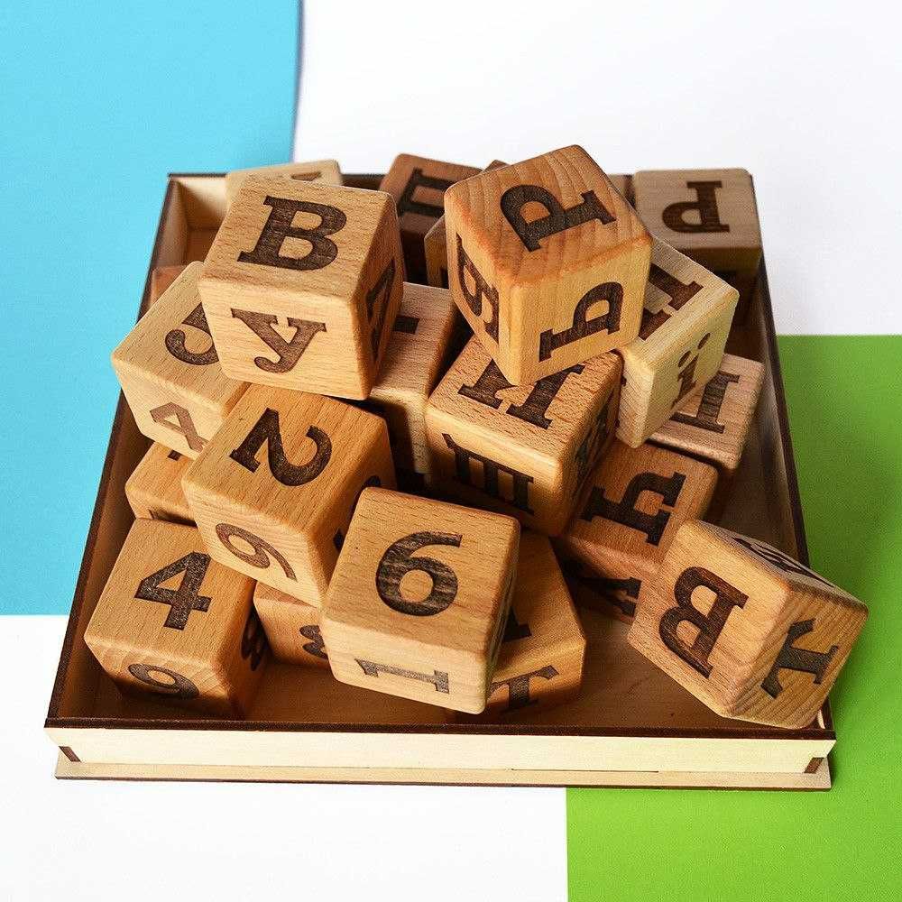 Кубики деревянные развивающие игрушки для детей.