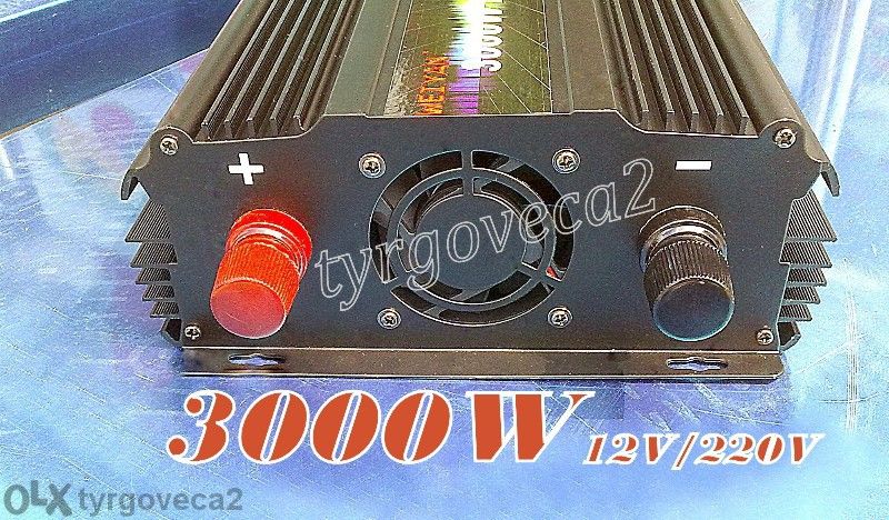 300 до 5000W Инвертори ПРОМОЦИЯ!!! 12v или 24v/220v с 2 ВЕНТИЛАТОРА