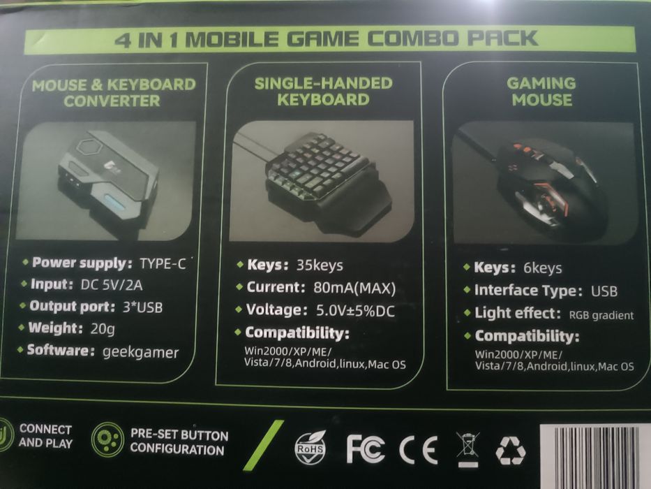 4 in 1 mobile game combo pack
