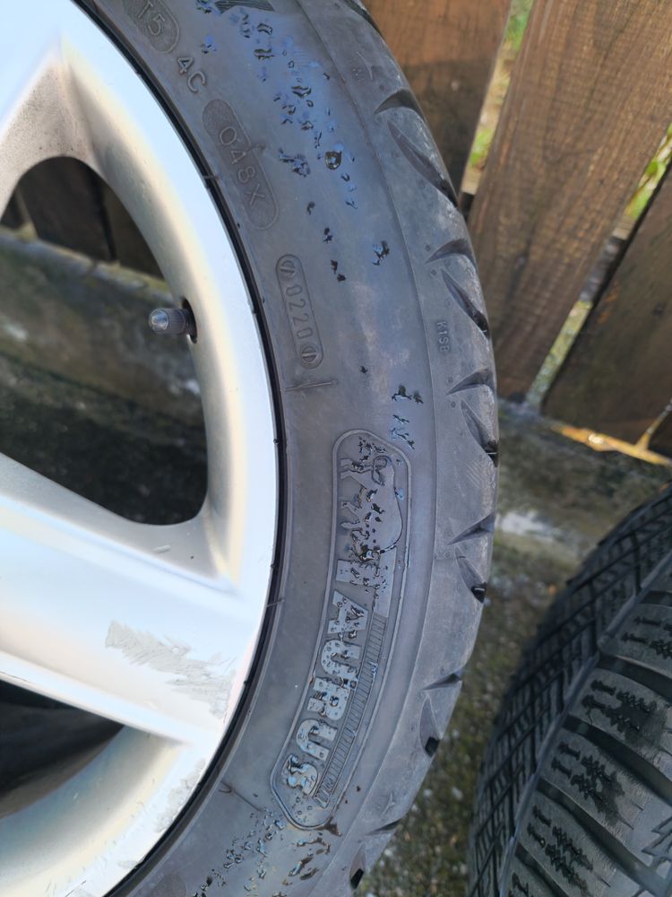 Jante Aliaj Audi 17' in 5 spite + Anvelope(capacele)