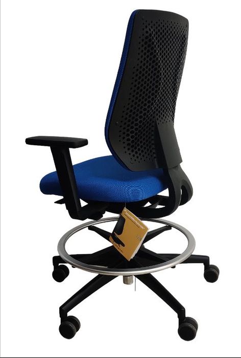 Scaun de birou, recepție - înalt cu suport tip inel