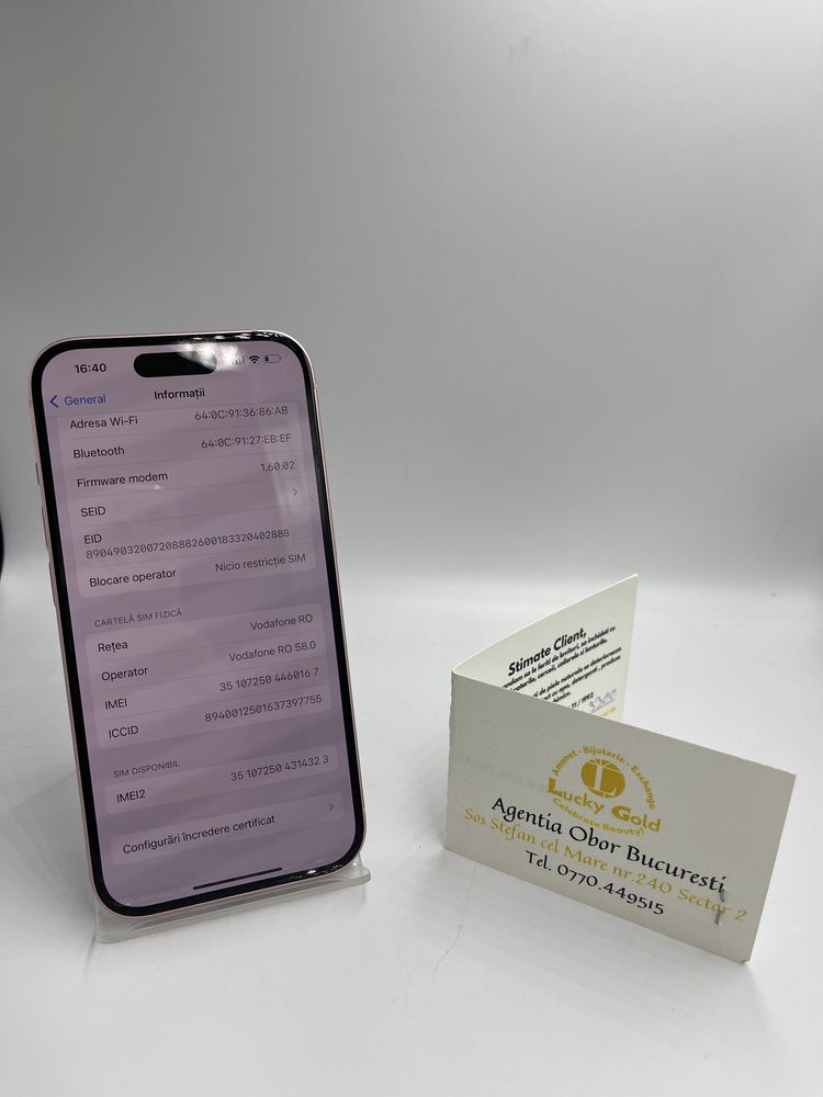 Iphone 15 128GB / 100% Bat #44848