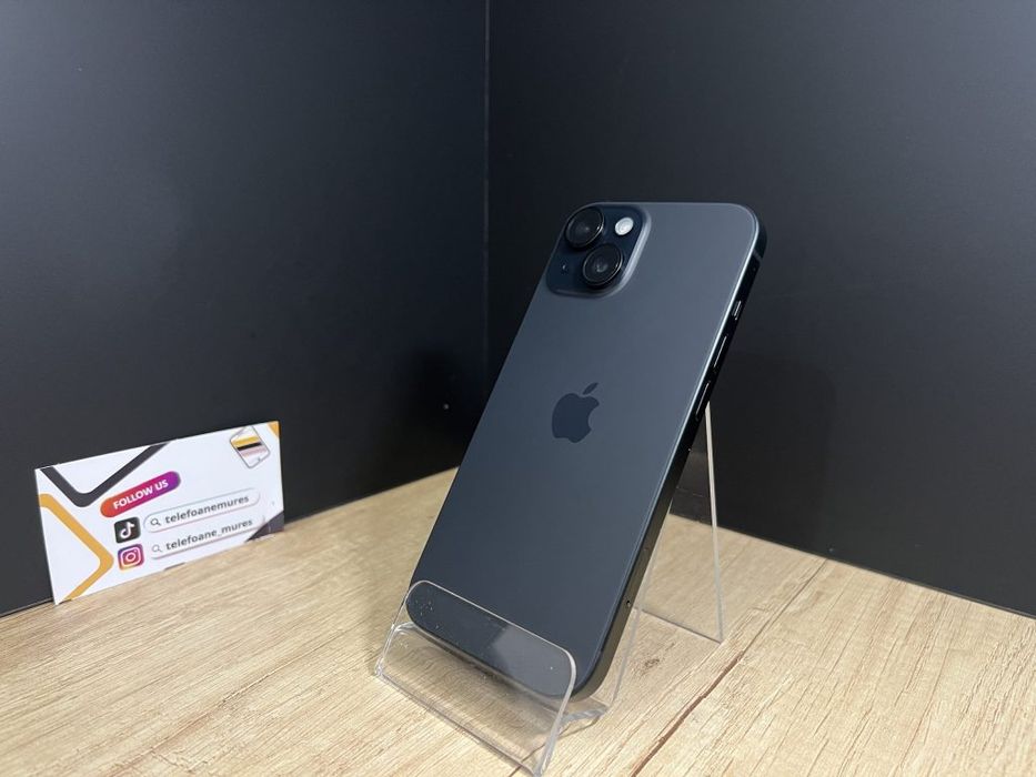 Iphone 15 128Gb Black 3 ani garanție, Telefoane Mureș