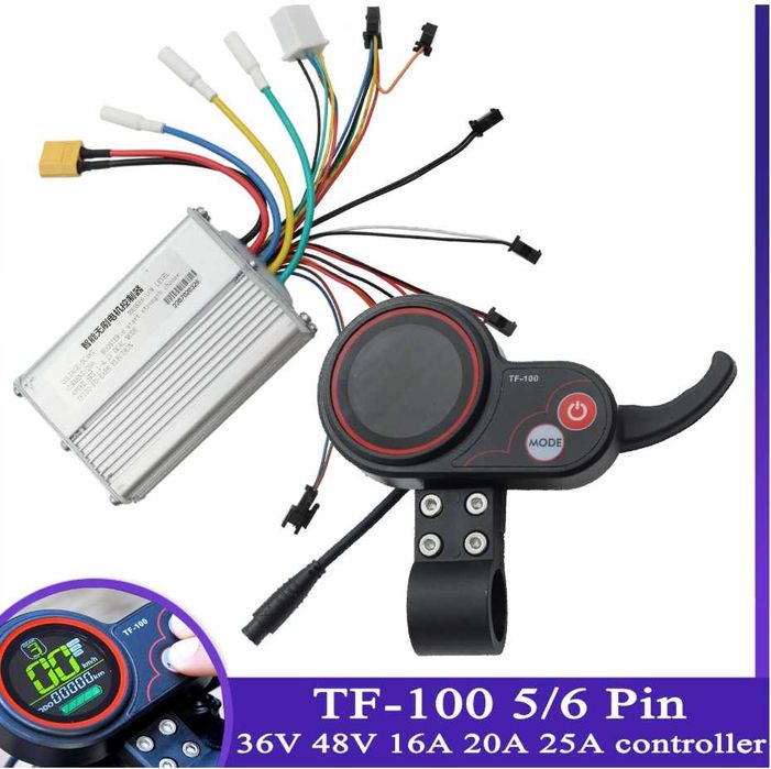 set display cu acceleratie,controler si frana electrica 24V/36V 350W