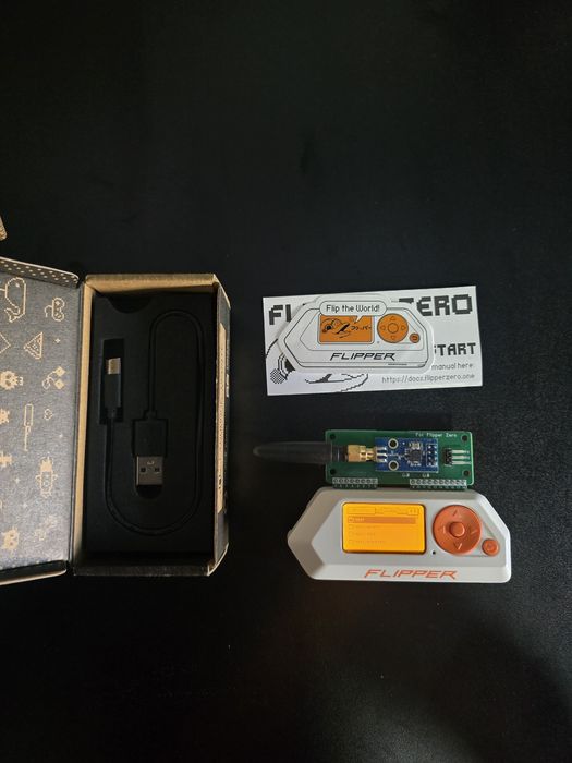 Flipper Zero с антена CC1101