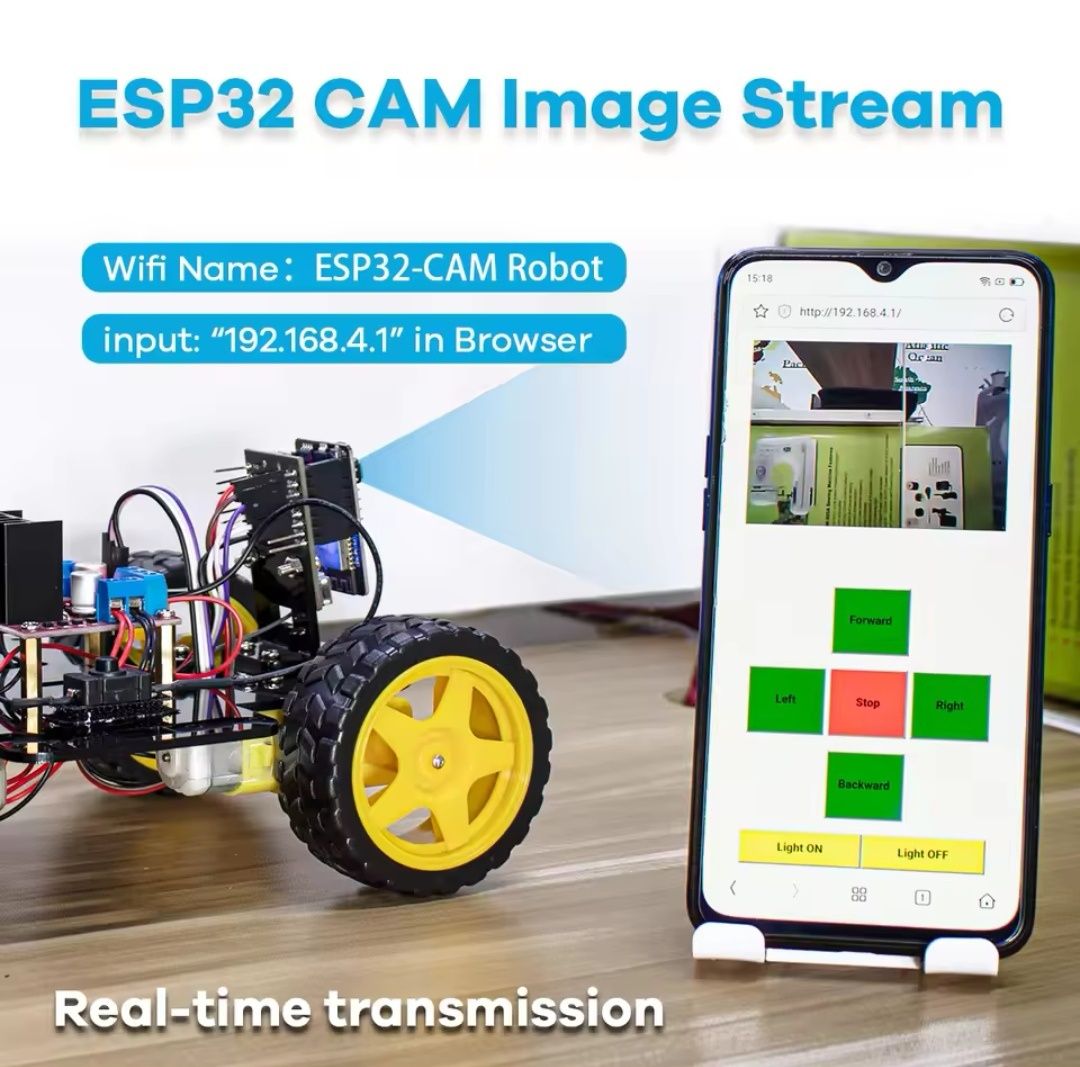 Атдуино Смарт Робот с Wi-Fi управление Arduino robot car kit camera