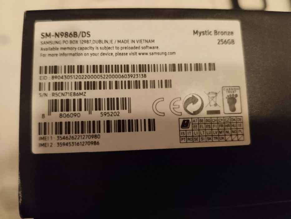 Samsung Note 20 ULTRA5G Impecabil