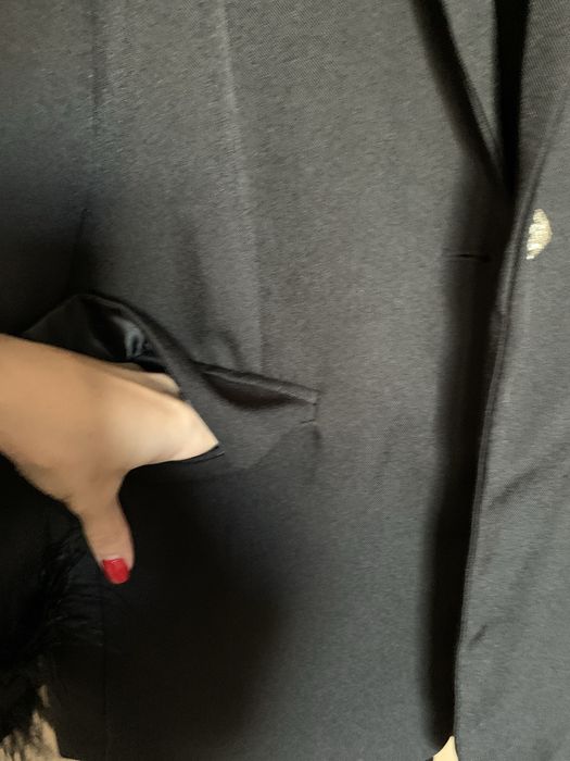 Черно сако с пера Хс