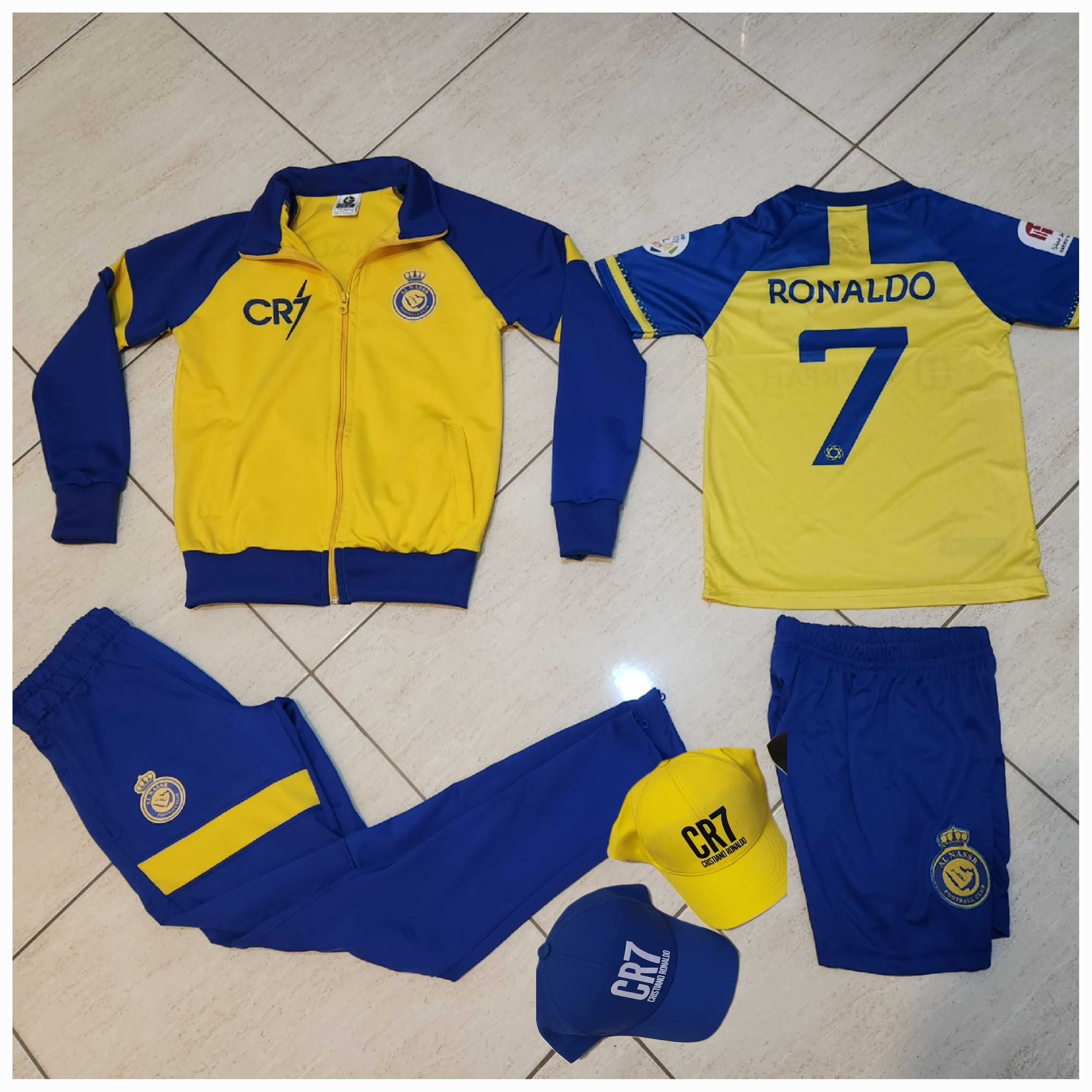 CR7 RONALDO Детски футболен  екип + калци + анцуг 2023г  Ново