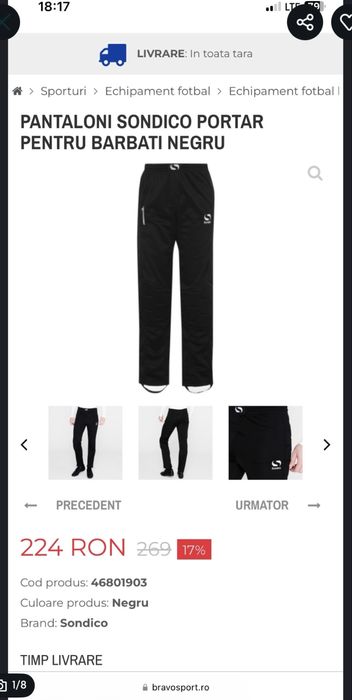 pantaloni portar sondico