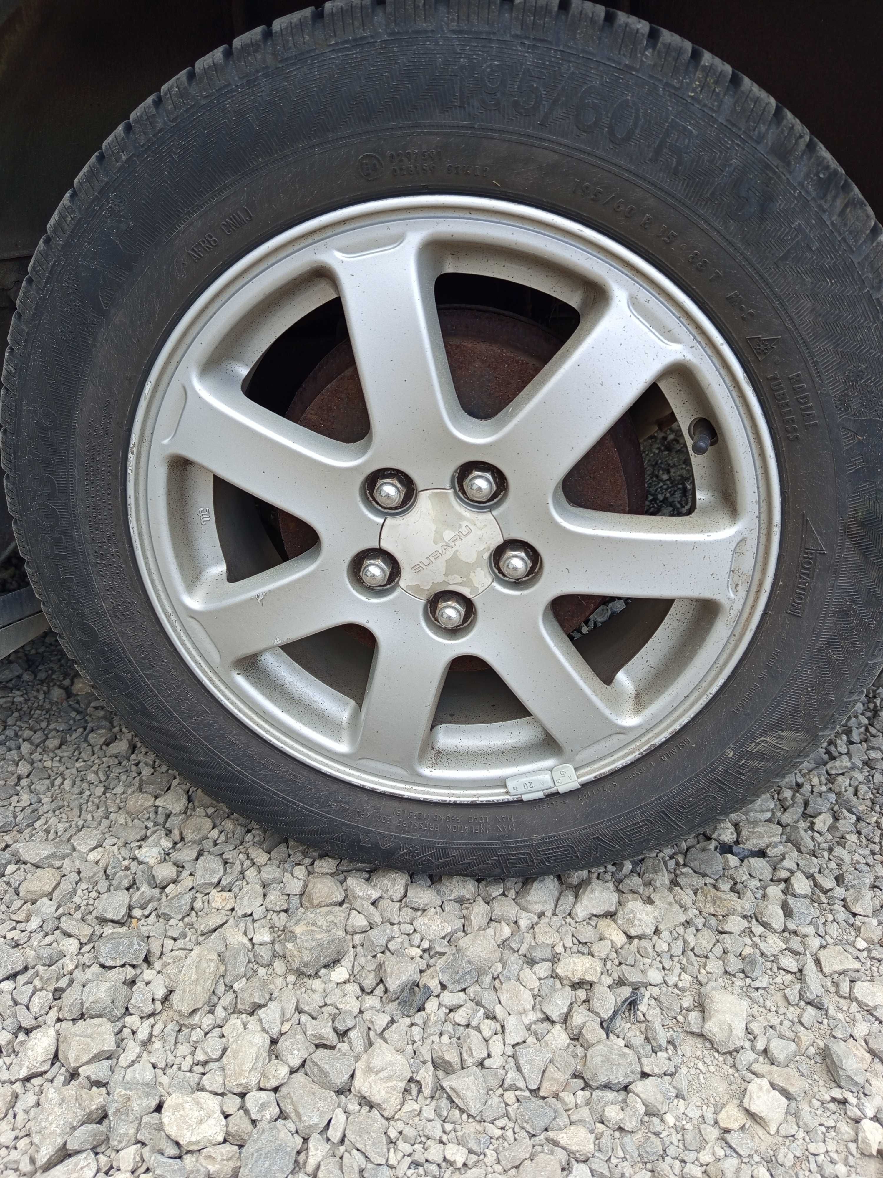 Лети джанти със зимни гуми за Субару 15джанти Subaru 15 195/60/15