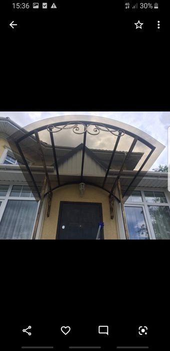 Навесы входные группы