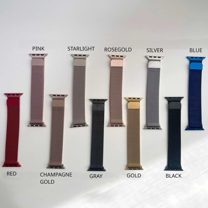 Магнитна Мilanese каишка Apple Watch 7/8/9/10/SE 38/40/41/42/44/45/46