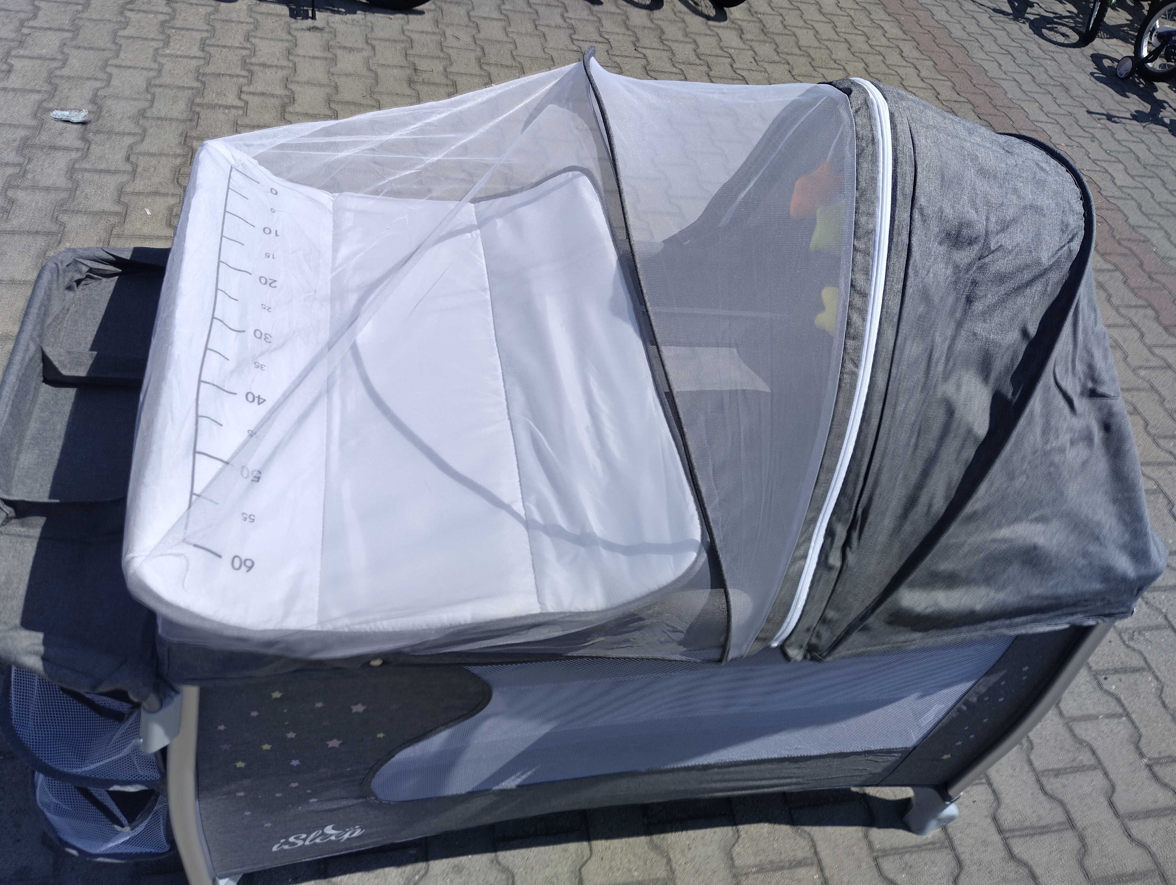 CANGAROO Детска кошара ISLEEP сив