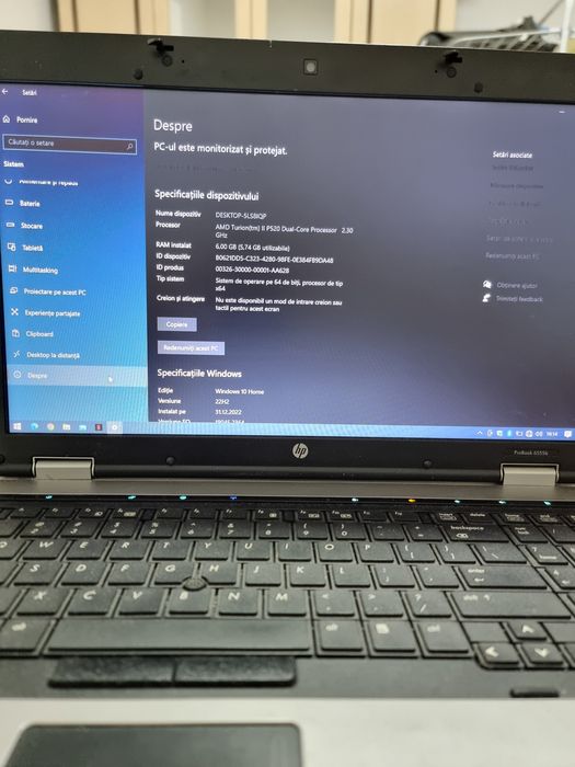 Laptop HP probook 6555b