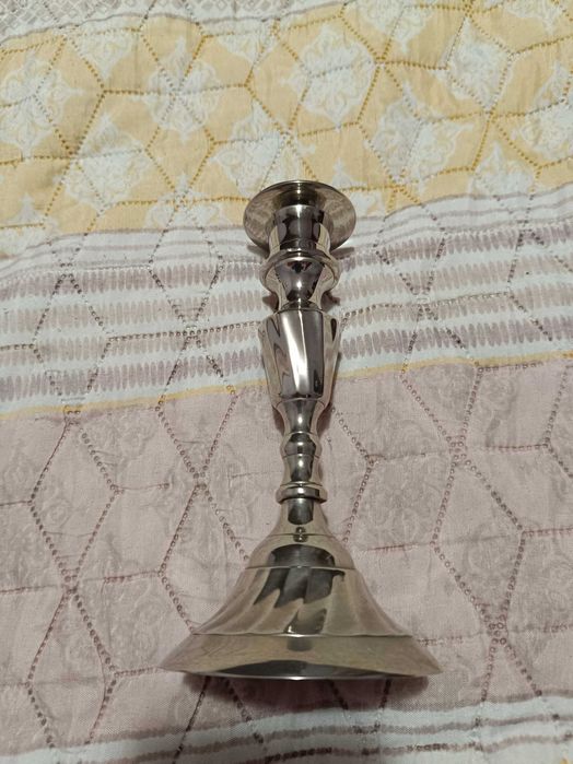 Продавам стар никелиран месингов комплект от 3 части