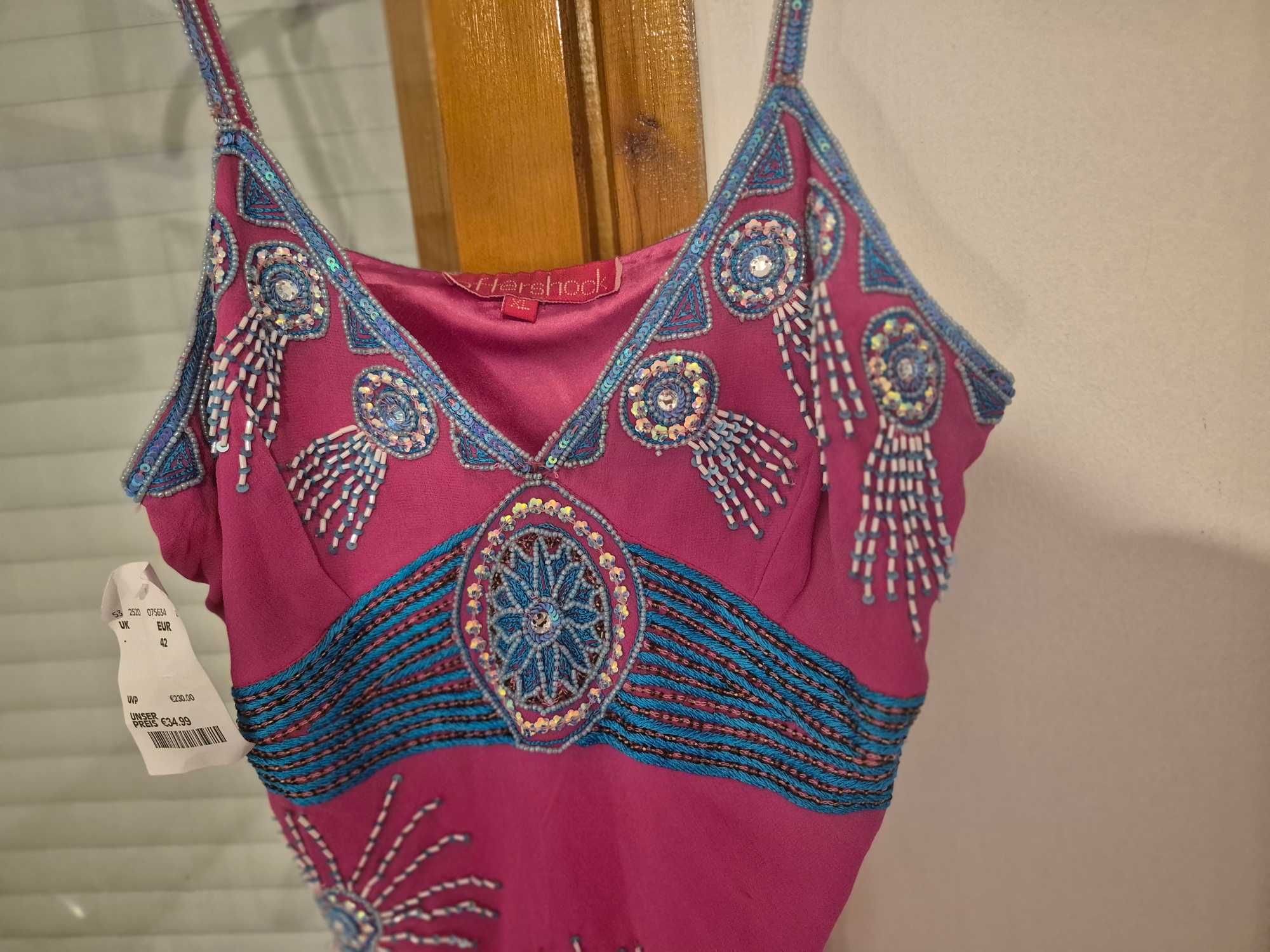 Рокля с презрамки, р-р XL/EUR 42,  нова 'Boho chic'